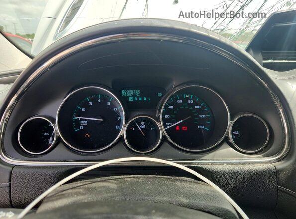 5GAKVCKD2HJ305809 2017 BUICK ENCLAVE White Vista del cuadro de instrumentos