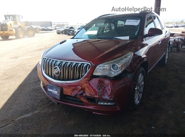 5GAKVCKD5GJ250044 2016 BUICK ENCLAVE Red Вид спереду