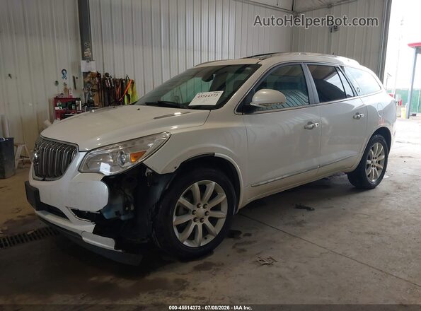 5GAKVCKD6HJ323990 2017 BUICK ENCLAVE White Vista tres cuartos delantera izquierda
