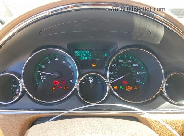 5GAKVCKDXHJ108354 2017 BUICK ENCLAVE White Vista del cuadro de instrumentos