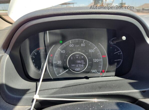 5J6RM3H48GL008497 2016 HONDA CR-V White Вид щитка приладів