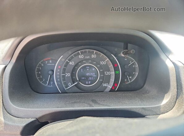 5J6RM3H4XGL031733 2016 HONDA CR-V White Vista del cuadro de instrumentos