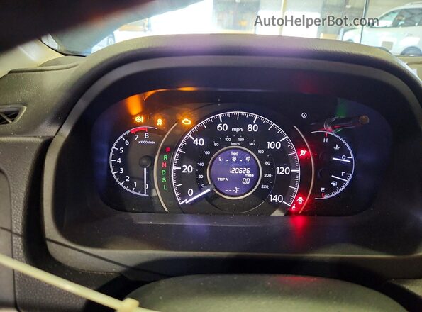 5J6RM3H76GL020626 2016 HONDA CR-V Black Vista del cuadro de instrumentos