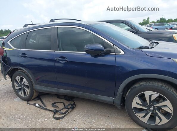 5J6RM3H94GL000103 2016 HONDA CR-V Blue Vista interior trasera