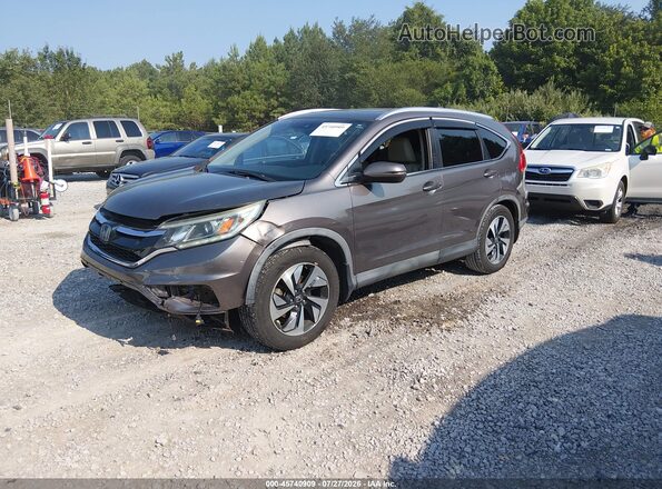 5J6RM3H94GL018018 2016 HONDA CR-V Gray Front left