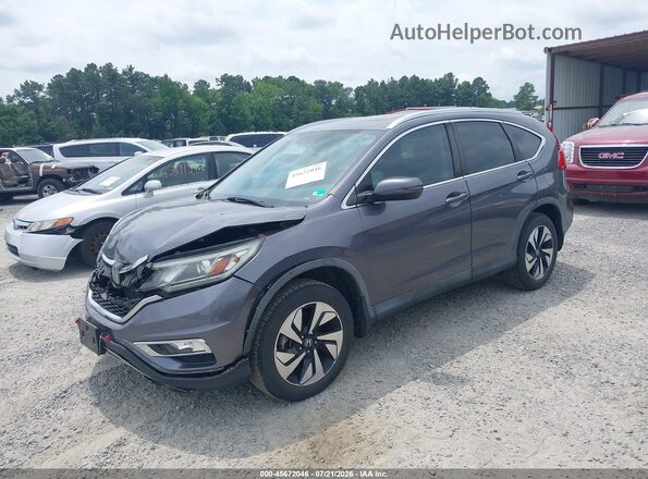 5J6RM3H96GL013774 2016 HONDA CR-V Gray წინა მარცხენა ხედი სამი მეოთხედიდან
