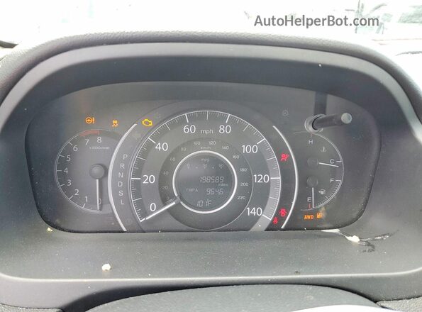 5J6RM4H30GL017045 2016 HONDA CR-V White Вид щитка приладів