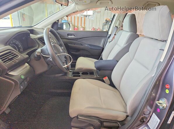 5J6RM4H31GL075746 2016 HONDA CR-V Gray Widok wnętrza z przodu