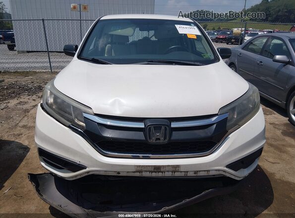 5J6RM4H34GL070301 2016 HONDA CR-V White Instrument cluster view