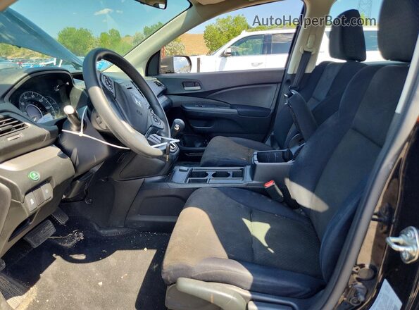 5J6RM4H35GL003058 2016 HONDA CR-V Black Widok wnętrza z przodu