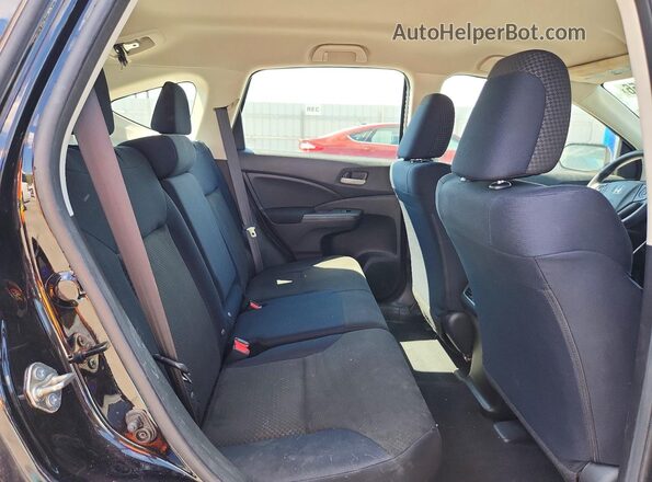 5J6RM4H35GL003058 2016 HONDA CR-V Black Widok wnętrza z tyłu