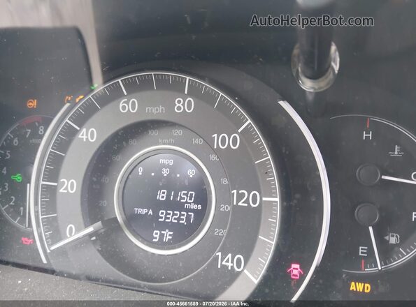 5J6RM4H35GL128867 2016 HONDA CR-V Black Vista de los asientos traseros
