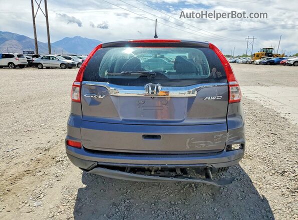 5J6RM4H35GL140940 2016 HONDA CR-V Gray Rear view