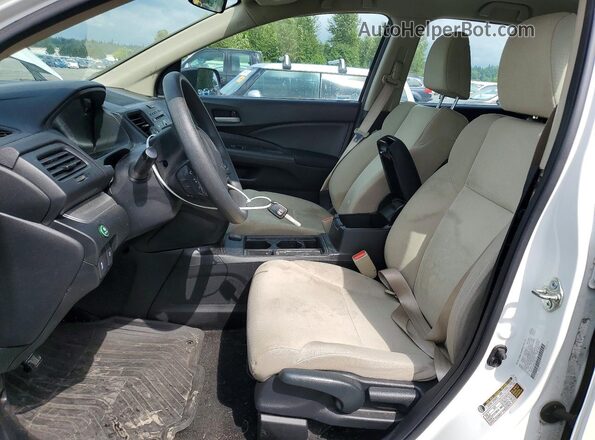 5J6RM4H38GL005113 2016 HONDA CR-V White Widok wnętrza z przodu
