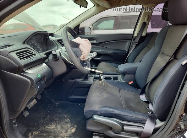 5J6RM4H39GL114812 2016 HONDA CR-V Black Front interior view