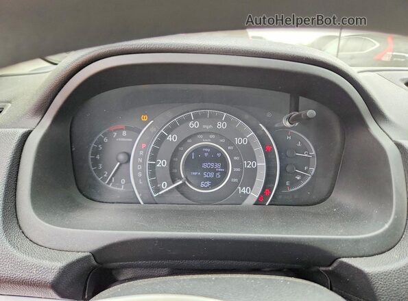 5J6RM4H39GL114812 2016 HONDA CR-V Black Instrument cluster view