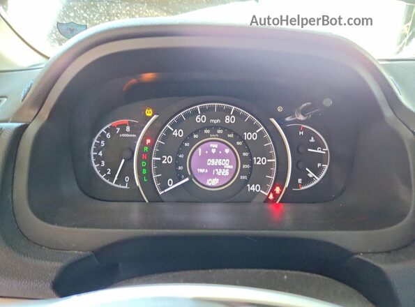 5J6RM4H39GL127012 2016 HONDA CR-V Silver Вид щитка приладів