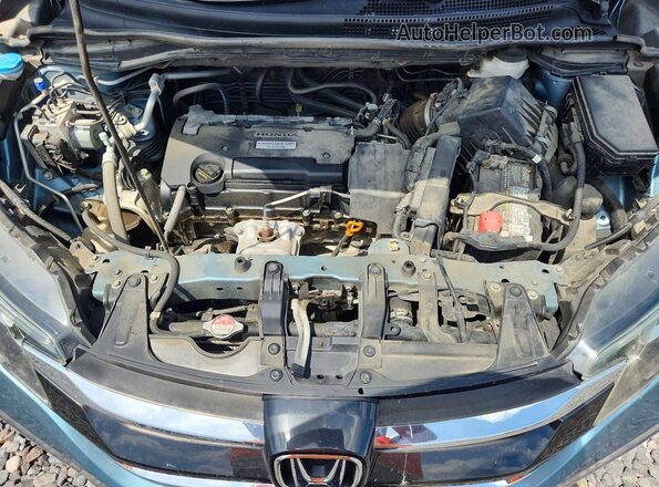 5J6RM4H42GL034082 2016 HONDA CR-V Blue Rear interior view