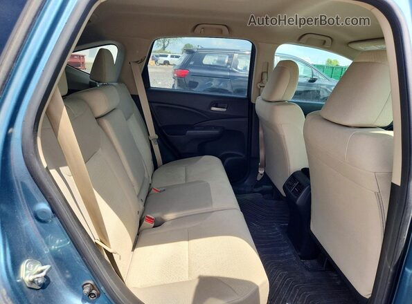 5J6RM4H42GL034082 2016 HONDA CR-V Blue Rear seats view