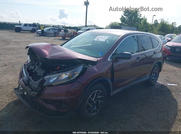 5J6RM4H42GL075103 2016 HONDA CR-V Burgundy Առջևի ձախ երեք քառորդ տեսարան