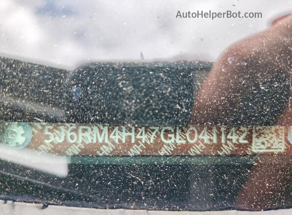 5J6RM4H47GL041142 2016 HONDA CR-V Gray Вид підкапотного простору