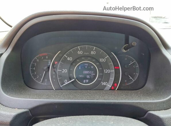 5J6RM4H48GL082704 2016 HONDA CR-V Gray Вид щитка приладів