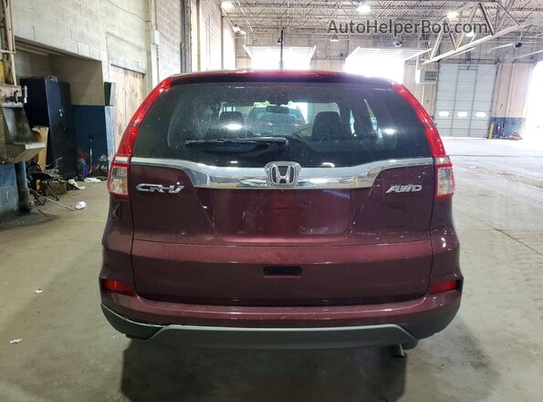5J6RM4H4XGL043306 2016 HONDA CR-V Burgundy Հետևի տեսք