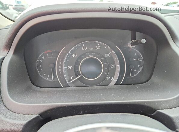 5J6RM4H50GL104476 2016 HONDA CR-V White Instrument cluster view