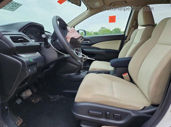 5J6RM4H50GL104476 2016 HONDA CR-V White Front interior view