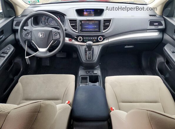 5J6RM4H52GL092640 2016 HONDA CR-V Белый Вид панели приборов
