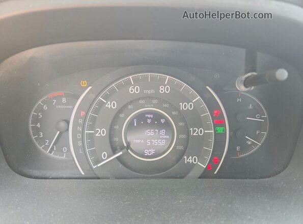 5J6RM4H53GL138573 2016 HONDA CR-V Black Instrument cluster view
