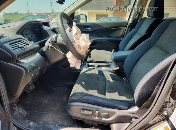5J6RM4H53GL138573 2016 HONDA CR-V Black Front interior view