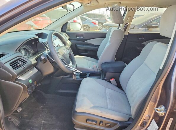 5J6RM4H55GL023196 2016 HONDA CR-V Серый Вид салона спереди