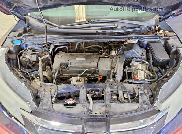 5J6RM4H56GL005502 2016 HONDA CR-V Blue Vista del compartimento del motor