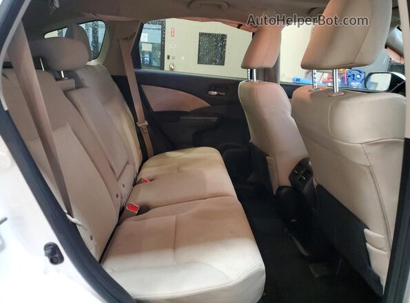 5J6RM4H58GL104516 2016 HONDA CR-V White Widok wnętrza z tyłu