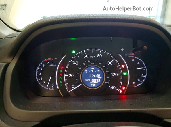 5J6RM4H58GL104516 2016 HONDA CR-V White Widok zestawu wskaźników