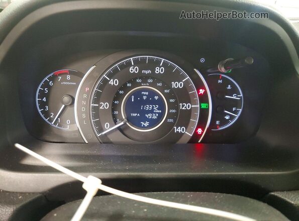 5J6RM4H59GL072174 2016 HONDA CR-V Gray Instrument cluster view
