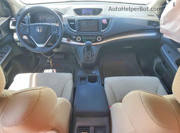 5J6RM4H59GL100765 2016 HONDA CR-V White Dashboard view