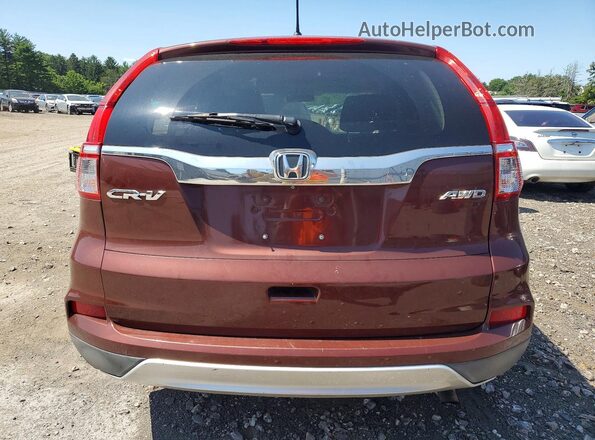 5J6RM4H5XGL100449 2016 HONDA CR-V Бордовый Вид сзади