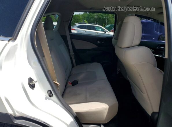 5J6RM4H5XGL100757 2016 HONDA CR-V White Widok wnętrza z tyłu