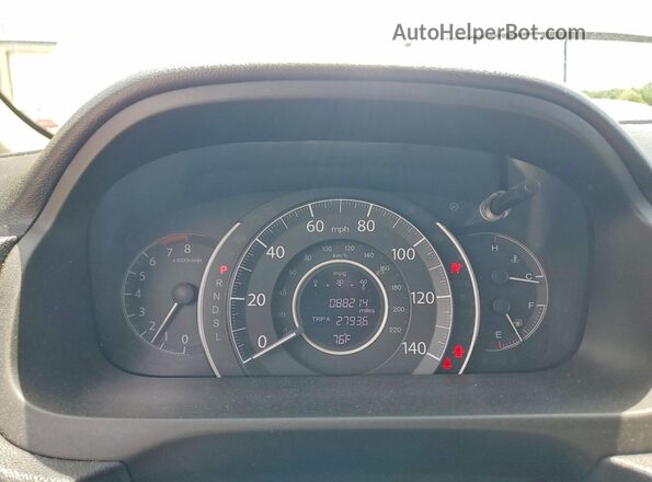 5J6RM4H5XGL100757 2016 HONDA CR-V White Widok zestawu wskaźników