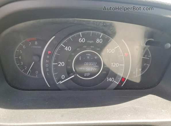5J6RM4H5XGL137923 2016 HONDA CR-V Black Instrument cluster view