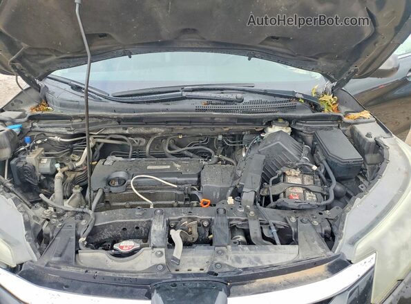 5J6RM4H71GL063454 2016 HONDA CR-V Black Vista del compartimento del motor