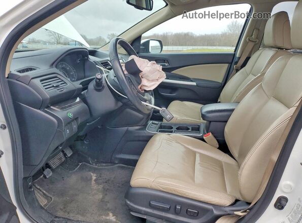 5J6RM4H72GL021701 2016 HONDA CR-V White Widok wnętrza z przodu