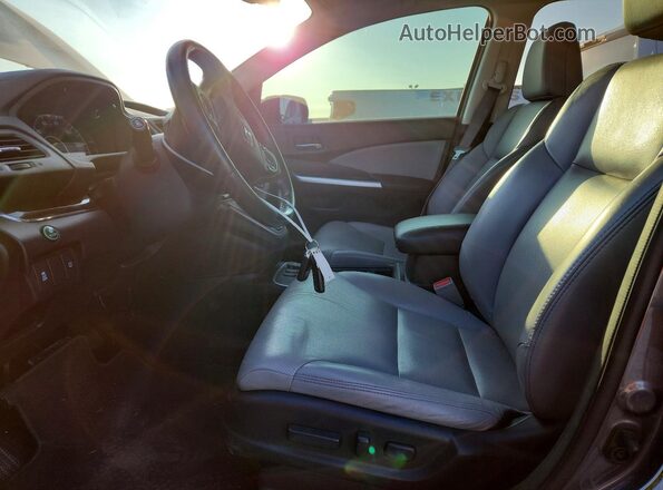 5J6RM4H72GL046369 2016 HONDA CR-V Gray Widok wnętrza z przodu