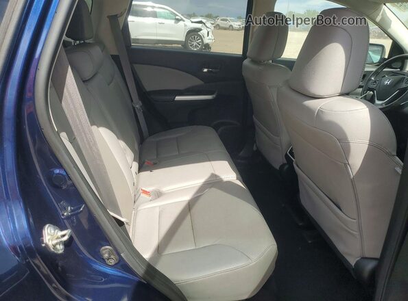 5J6RM4H74GL045000 2016 HONDA CR-V Blue Rear interior view