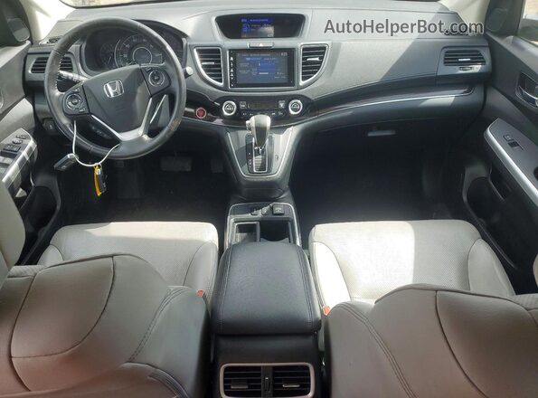 5J6RM4H74GL045000 2016 HONDA CR-V Blue Dashboard view
