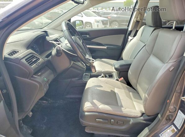 5J6RM4H75GL010210 2016 HONDA CR-V Silver Front interior view