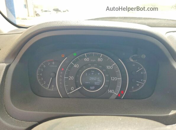 5J6RM4H75GL010210 2016 HONDA CR-V Silver Instrument cluster view