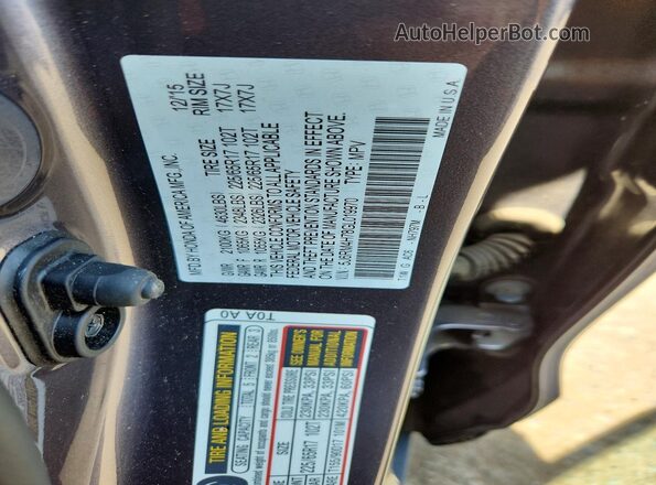5J6RM4H78GL019970 2016 HONDA CR-V Gray VIN sticker view